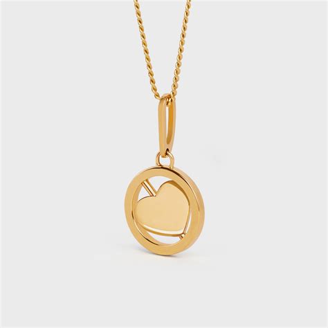 celine heart necklace|More.